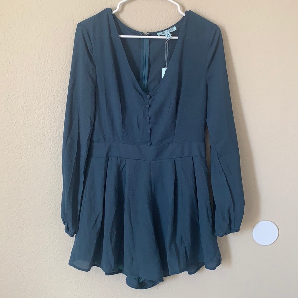 Dark Teal Romper: She and Sky